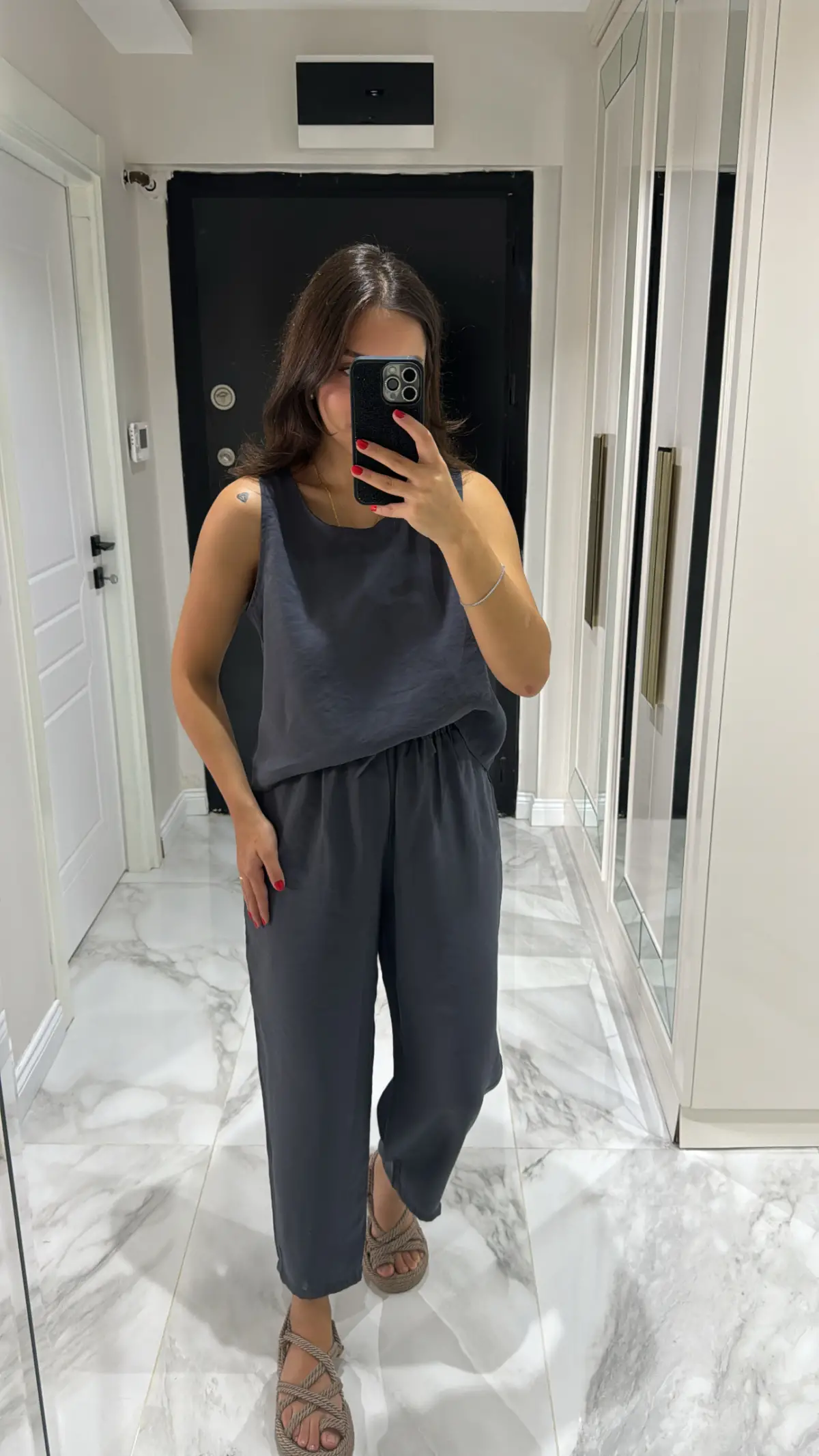 Tensel Takım Siyah Renk