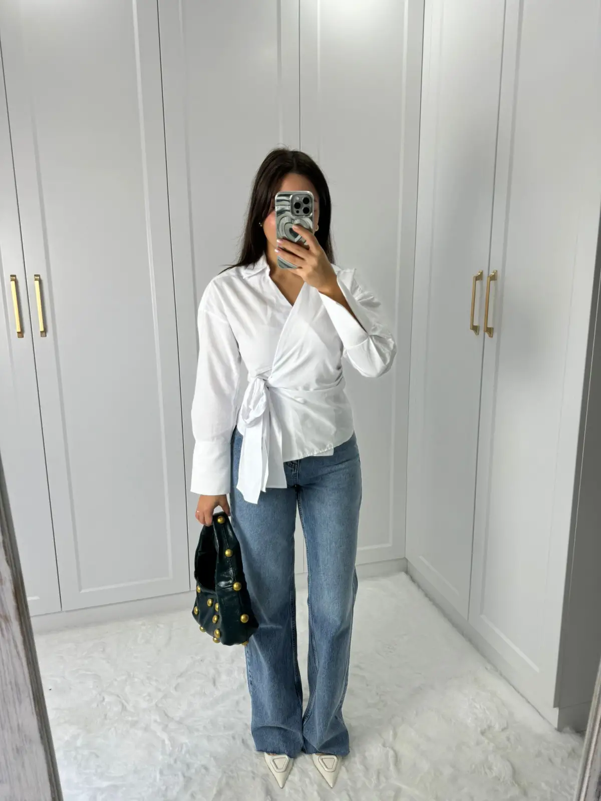 PALAZZO BEYAZ YIKAMA MAVİ RENK JEAN