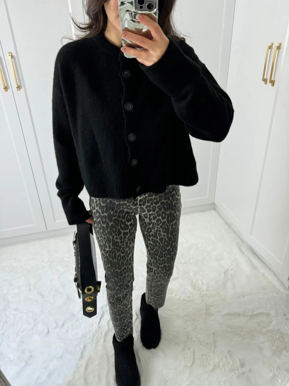 DİLVİN YIRTMAÇLI HIRKA SİYAH RENK