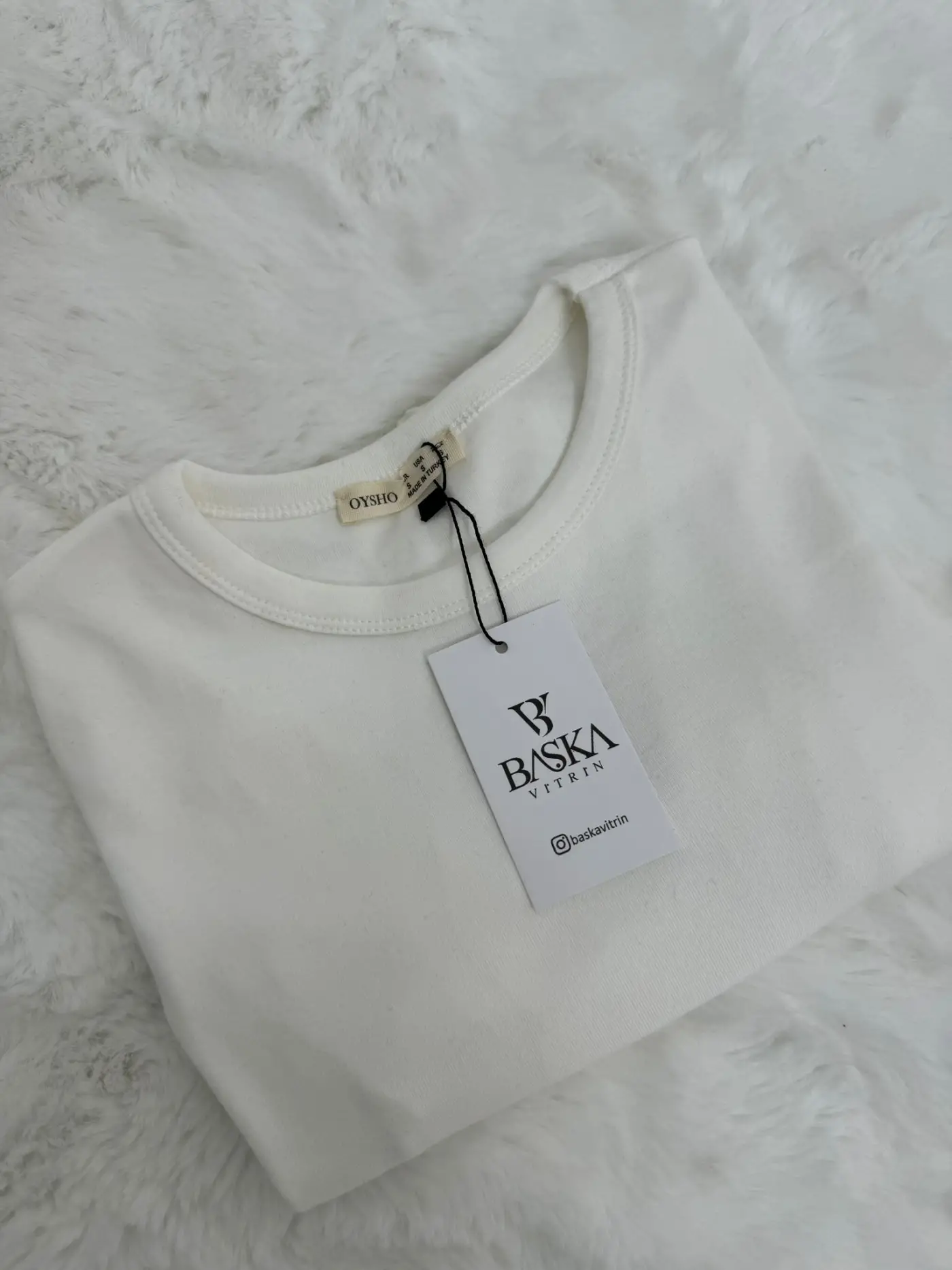 OYSHO BADY PARMAK GEÇİRMELİ BEYAZ RENK