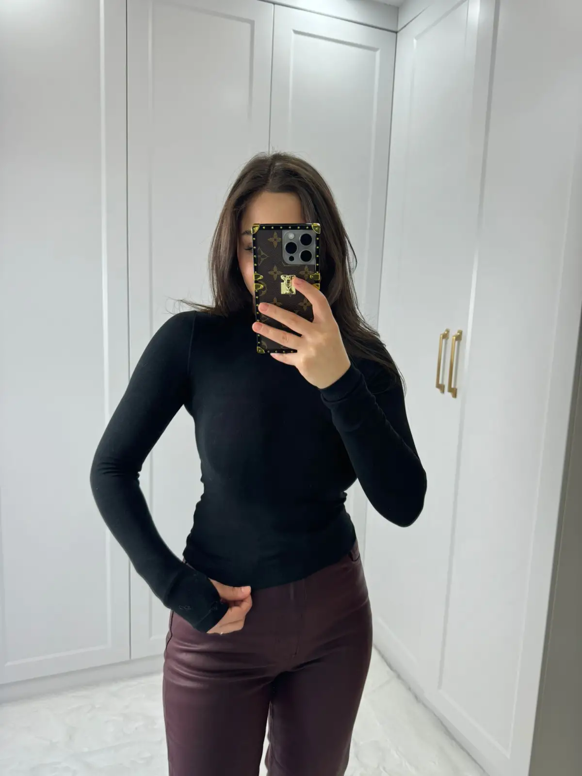 OYSHO BADY PARMAK GEÇİRMELİ SİYAH RENK