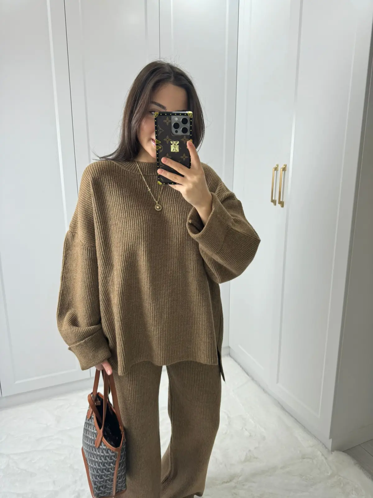 OVERSIZE TRİKO TAKIM TABA RENK