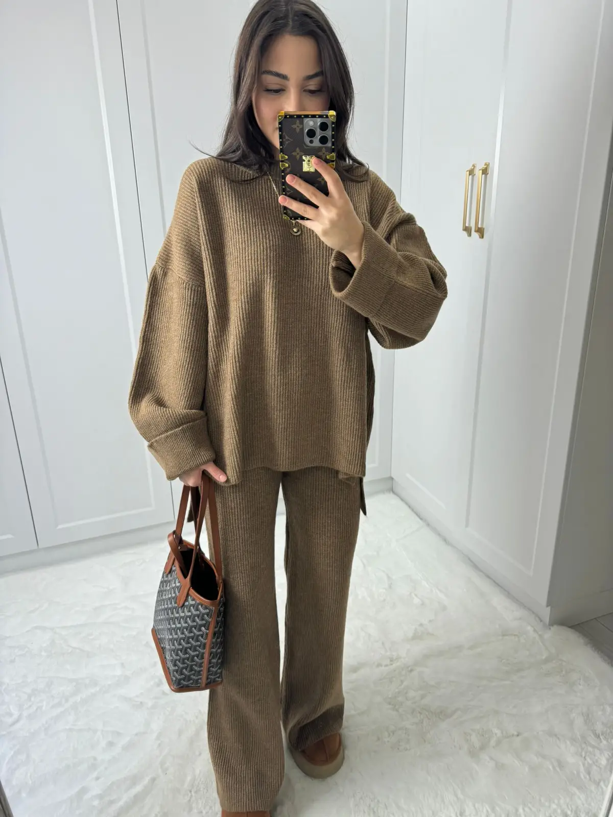 OVERSIZE TRİKO TAKIM TABA RENK