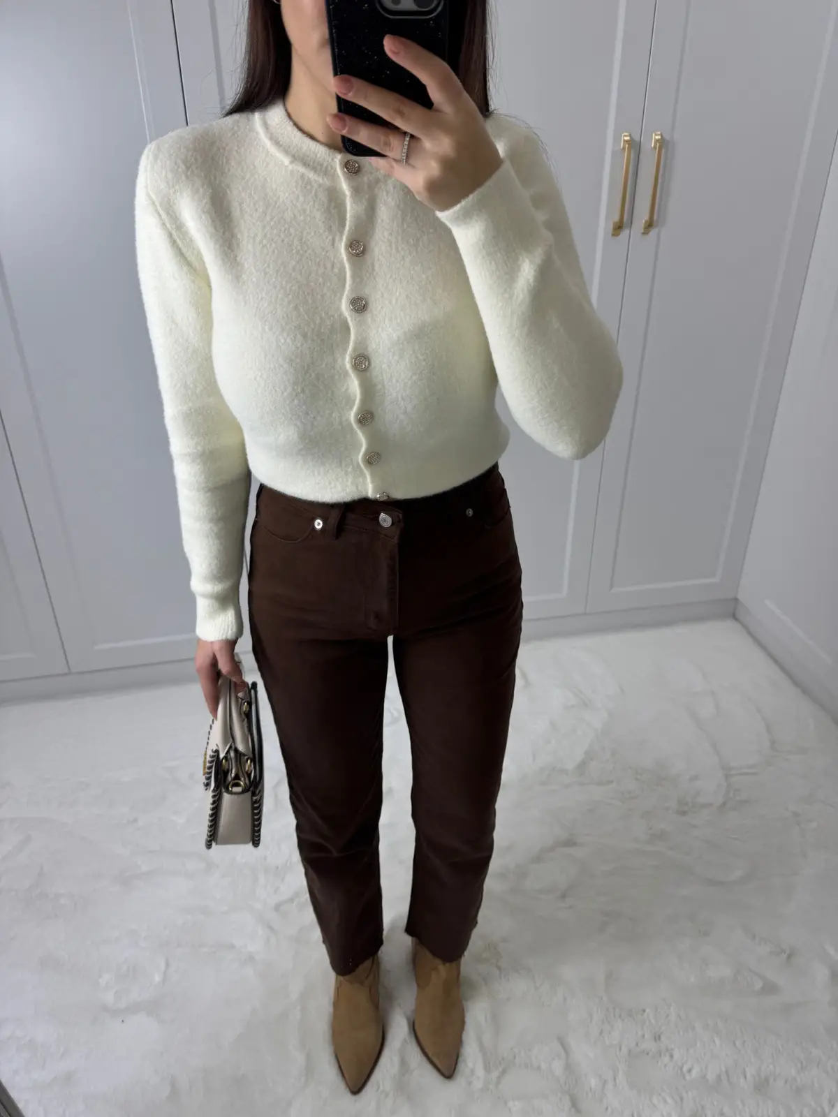 ZARA ACI KAHVE BOYFİT JEAN