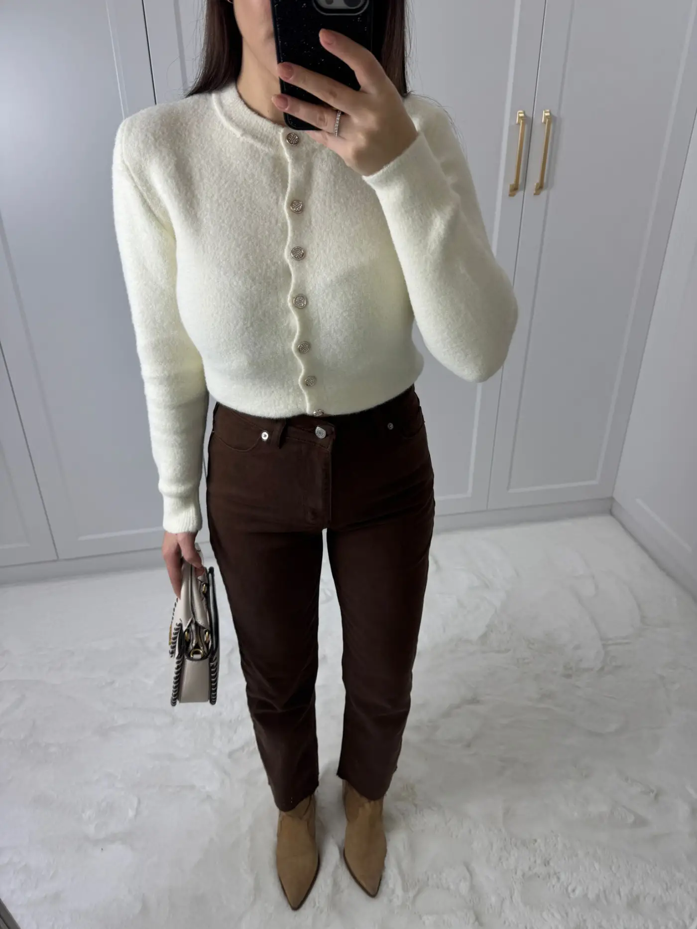 ZARA ACI KAHVE BOYFİT JEAN