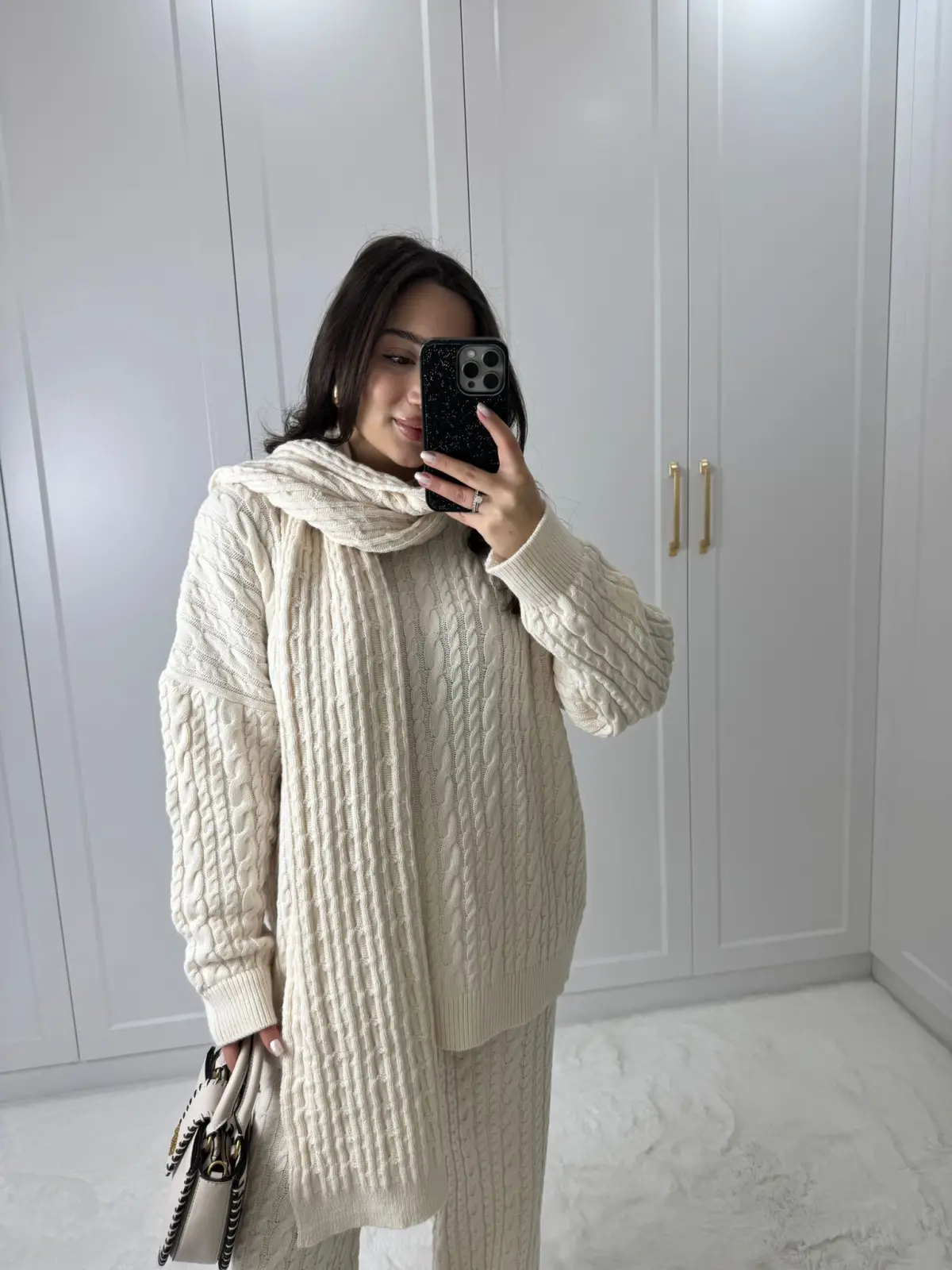 ŞAL DETAYLI TRİKO TAKIM